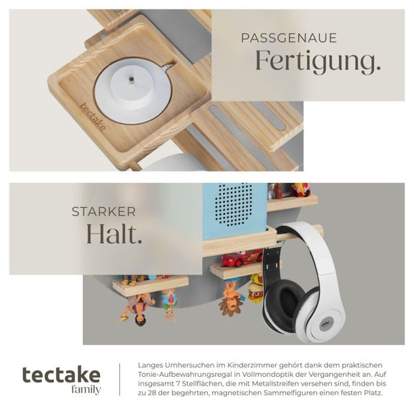 Tonie-Regal MyLittleStory Moon für bis zu 28 Tonies grau