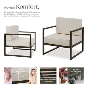 Garten-Loungesessel Comosa 2er Set