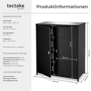 Aluminium Gartenschrank Monza