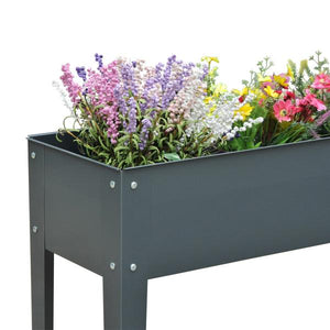 Hochbeet Kräuterbeet Pflanzkasten 100 x 30 x 80 cm