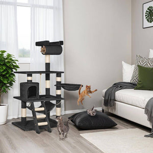 Kratzbaum Stokeley 141cm schwarz