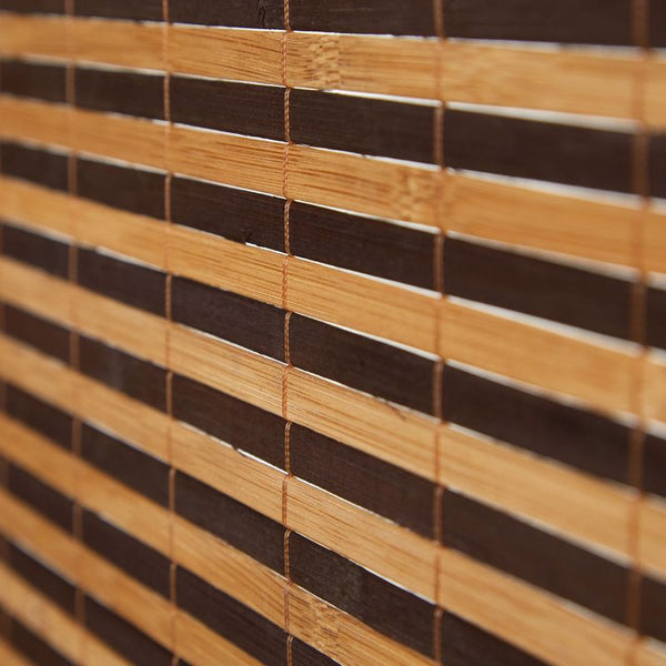Paravent Braun Holzstreben | 5 teilig | Holz | Raumteiler Trennwand Sichtschutz