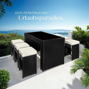 Aluminium Rattan Barset Ibiza