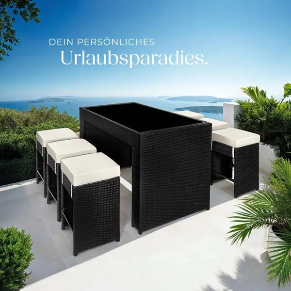 Aluminium Rattan Barset Ibiza