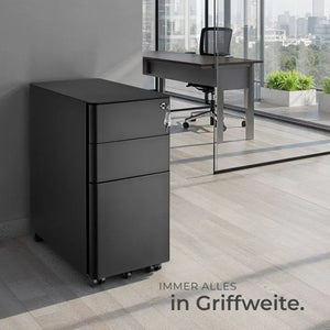 Aktenrollschrank Parvus schwarz