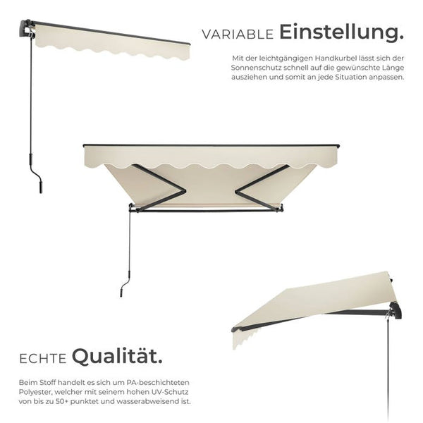 Gelenkarmmarkise Ornella beige 250 x 200 cm