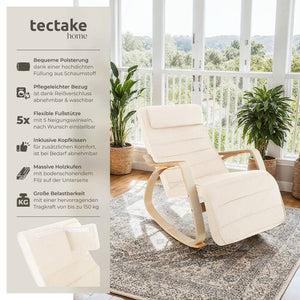 Schaukelstuhl Onda beige