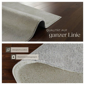 Short pile carpet Soft Zone Sand 80 x 150 cm 