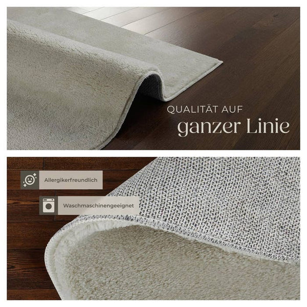 Short pile carpet Soft Zone Sand 80 x 150 cm 