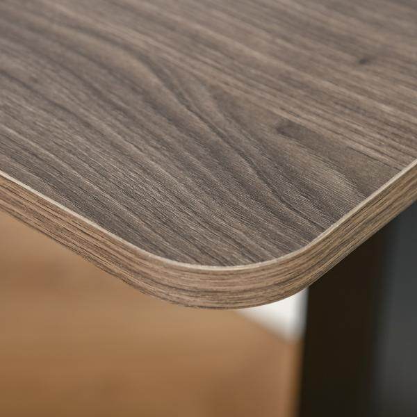 Elektrischer Schreibtisch höhenverstellbar Natur schwarz 140c m x 70 cm x 116 cm