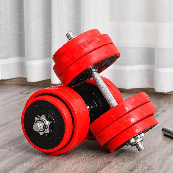 Hantelset 20/30KGS 2-IN-1 Hanteln & Langhanteln verstellbar
