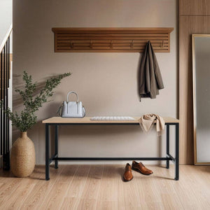 2 Sitzbänke Fairfield Industrial Holz hell, Eiche Sonoma