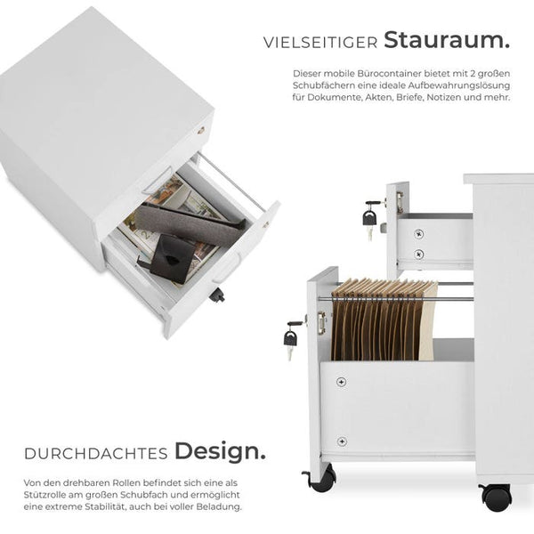 Rollcontainer Vagur weiss