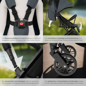 Poussette Finn anthracite 