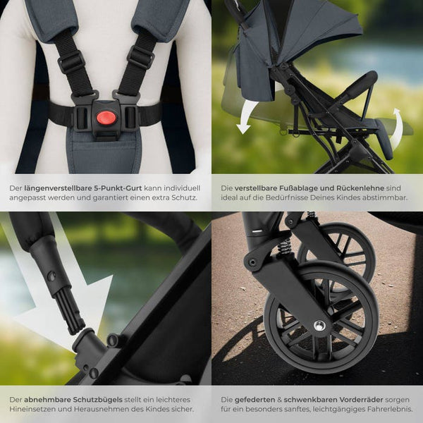 Poussette Finn anthracite 