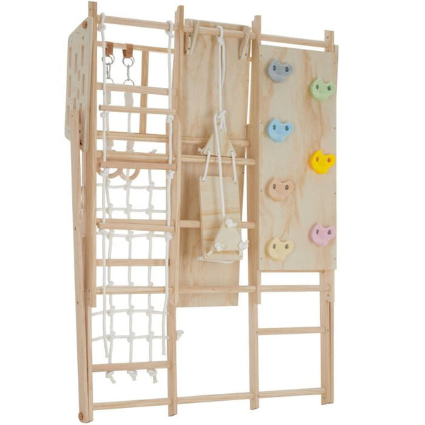 Klettergerüst Mont Blanc 8in1 Indoor Holz klappbar braun