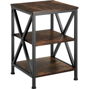 Beistelltisch Nottingham Industrial Holz dunkel, rustikal