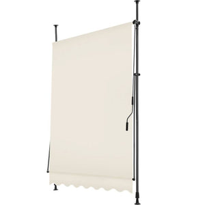 Klemmmarkise beige 150 x 180 cm