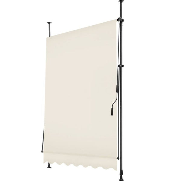 Klemmmarkise beige 150 x 180 cm