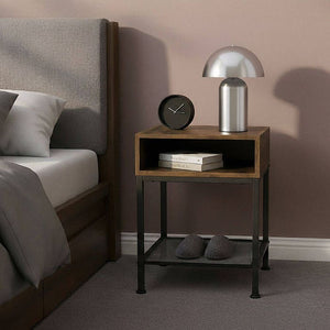 Nachttisch Harlow 40,5x40,5x52,5cm Industrial dunkelbraun