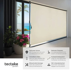 Klemmmarkise Taija beige 200 x 310 cm
