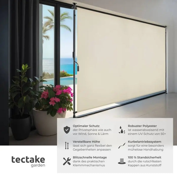 Klemmmarkise Taija beige 200 x 310 cm