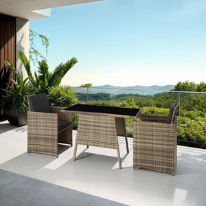Rattan Sitzgruppe Lausanne natur