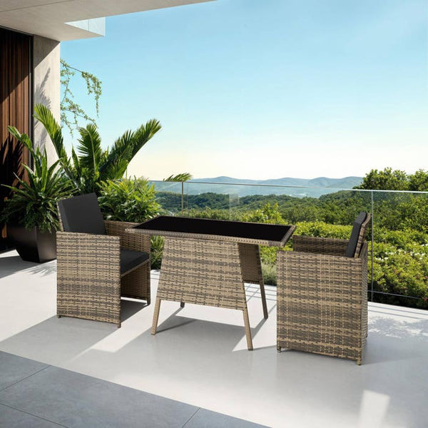 Rattan Sitzgruppe Lausanne natur