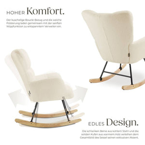 Schaukelstuhl Torve beige