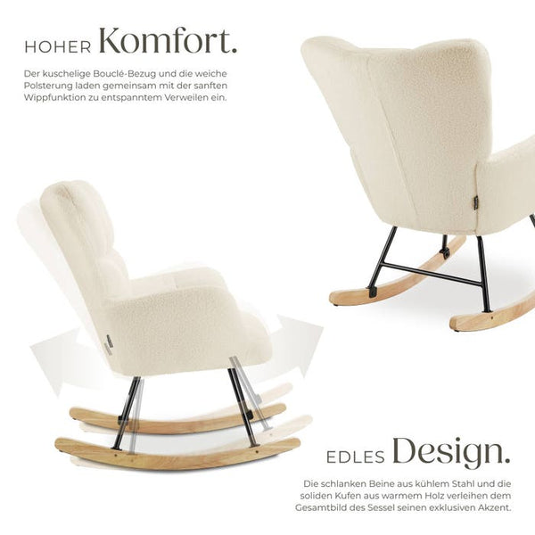 Schaukelstuhl Torve beige
