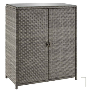 Aluminium Gartenschrank Monza grau