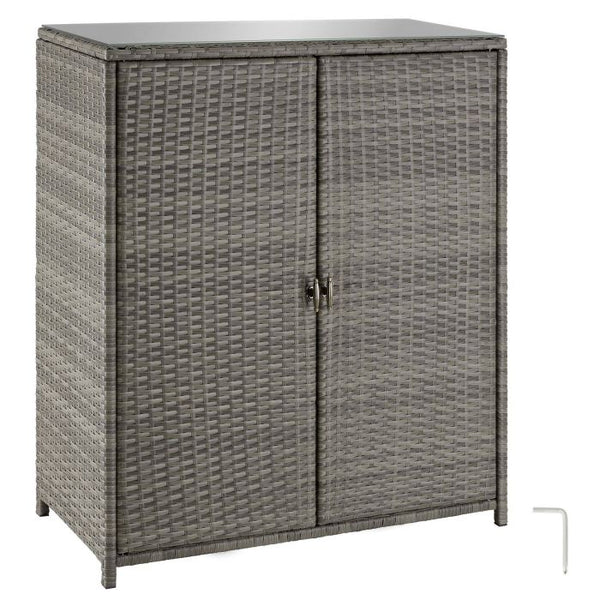 Aluminium Gartenschrank Monza grau