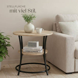 Beistelltisch Saint Louis Industrial Holz hell, Eiche Sonoma