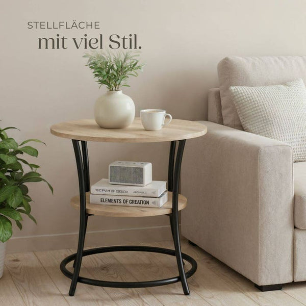 Beistelltisch Saint Louis Industrial Holz hell, Eiche Sonoma