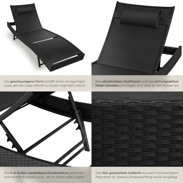 Rattan Sonnenliege Moana