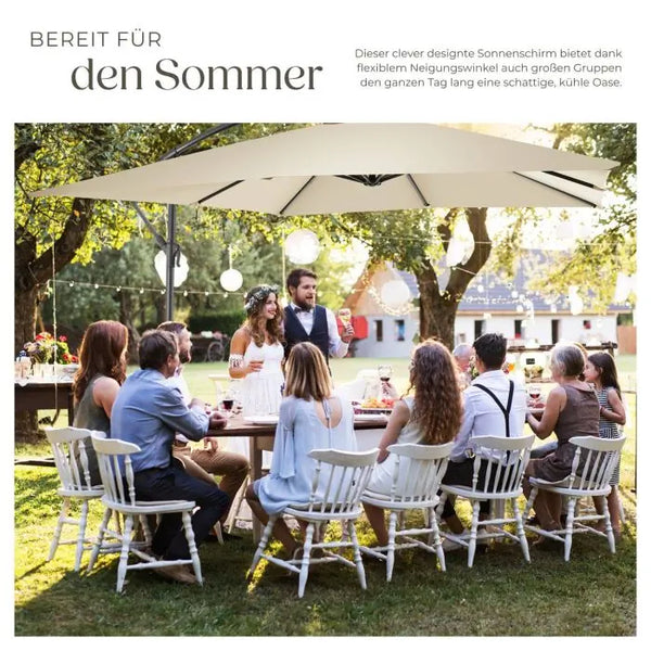 Sonnenschirm Apollon beige