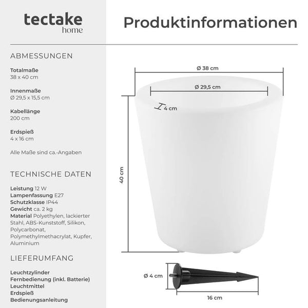Leuchtzylinder Luminous Curve Cooler