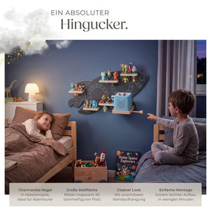 Tonie-Regal MyLittleStory Rocket für bis zu 40 Tonies grau