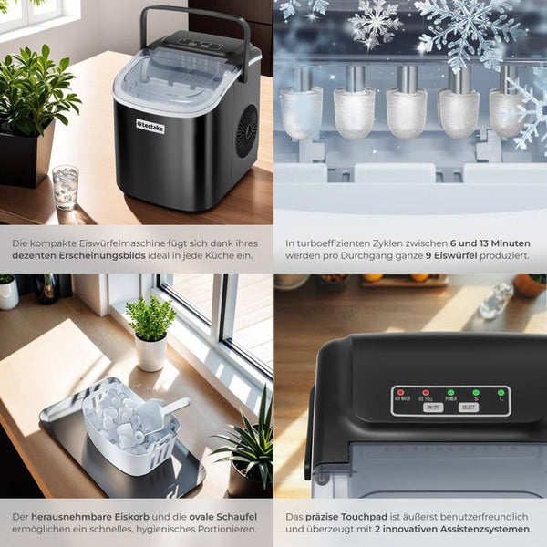 Eiswürfelmaschine Arctic schwarz