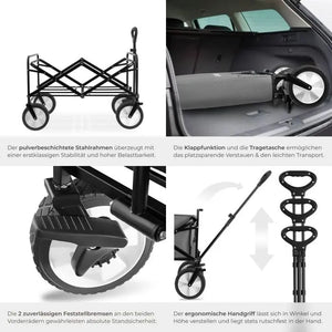 Bollerwagen Leon grau