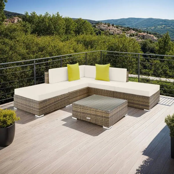 Aluminium Rattan Lounge Paris