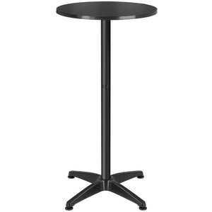 Aluminium-Bistrotisch Frederic schwarz 2er Set