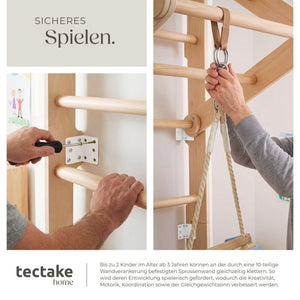 Sprossenwand Matterhorn 4in1 für Kinder Indoor braun
