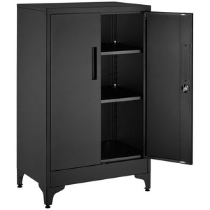 Aktenschrank Blake schwarz 2er Set