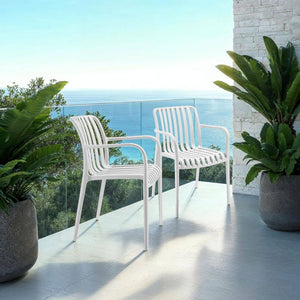 Gartenstühle Alcudia creme 6er Set