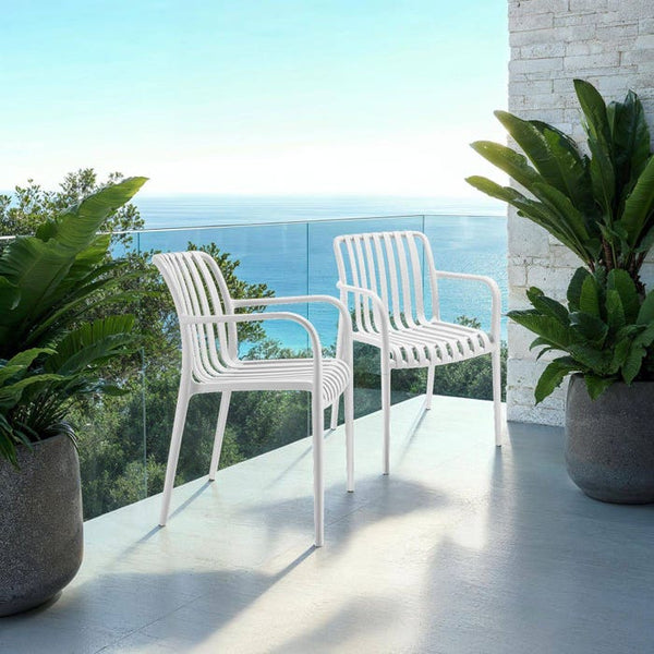 Gartenstühle Alcudia creme 6er Set
