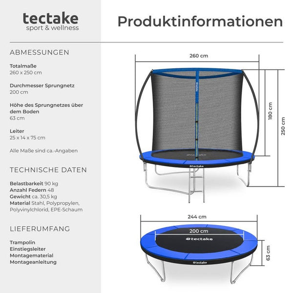 Trampolin Jumpy 244 cm