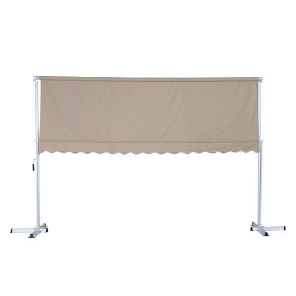 Standmarkise Gartenmarkise mit Faltarm Creme 3m x 3m