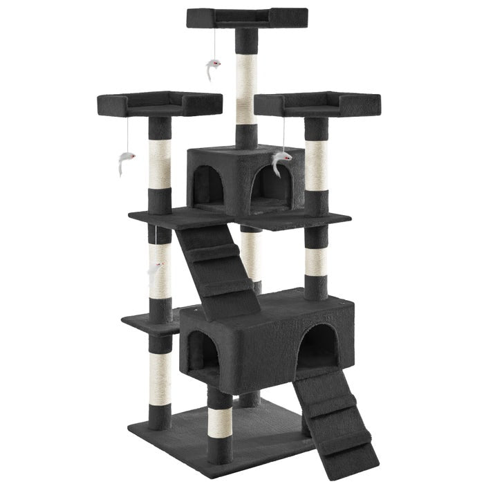 Arbre à chat Barney, 170 cm, noir