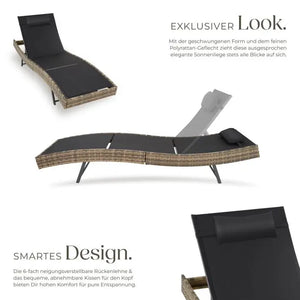 Rattan Sonnenliege Moana